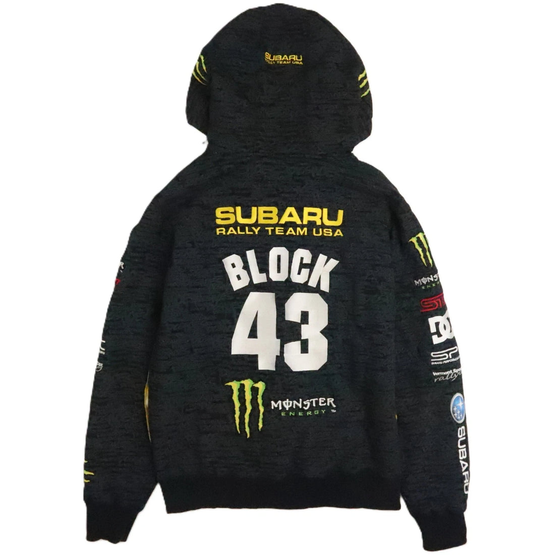 DC Ken Block Subaru Rally Team USA Monster Full Zip Sweatshirt Hoodie Size Small