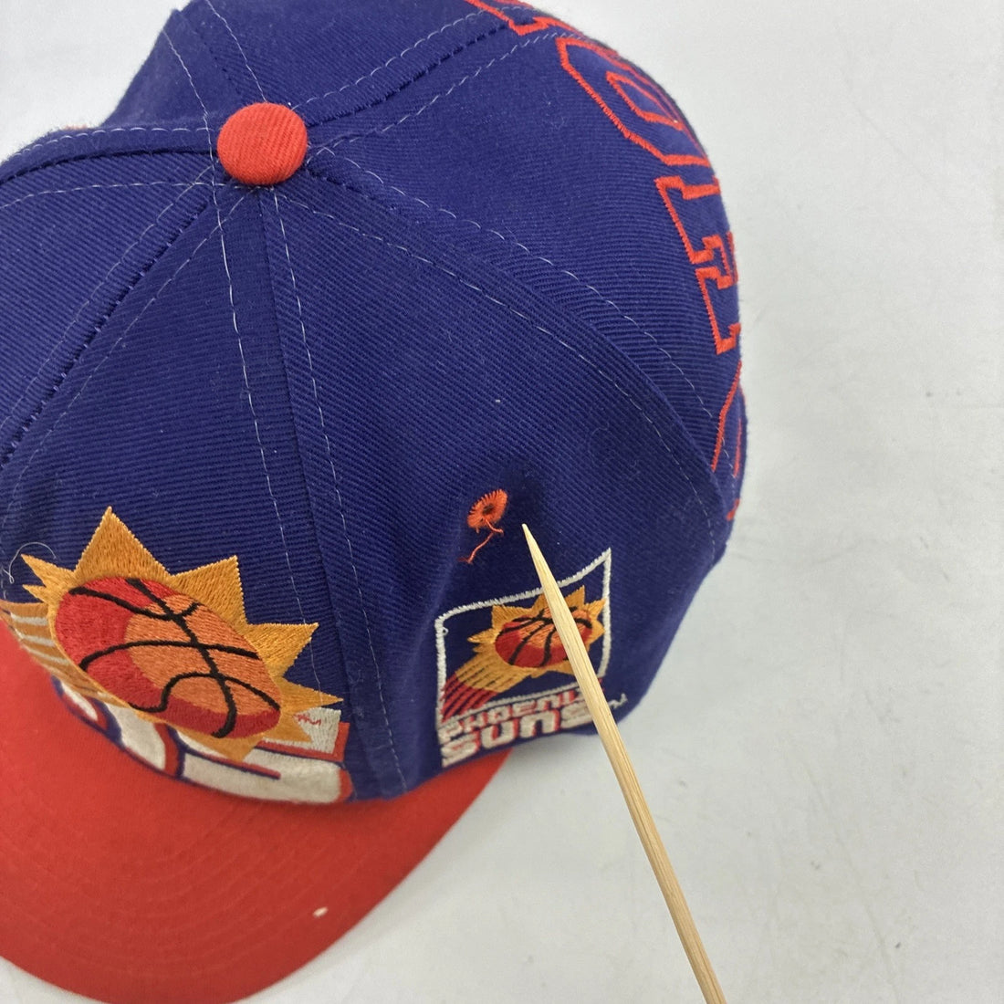 Vintage Phoenix Suns Blockhead Logo Athletic Snapback Hat Cap OSFA NBA