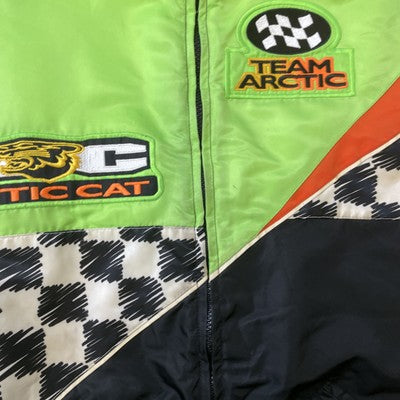 Vintage Team Arctic Cat Snowmobile Racing Jacket Size Large