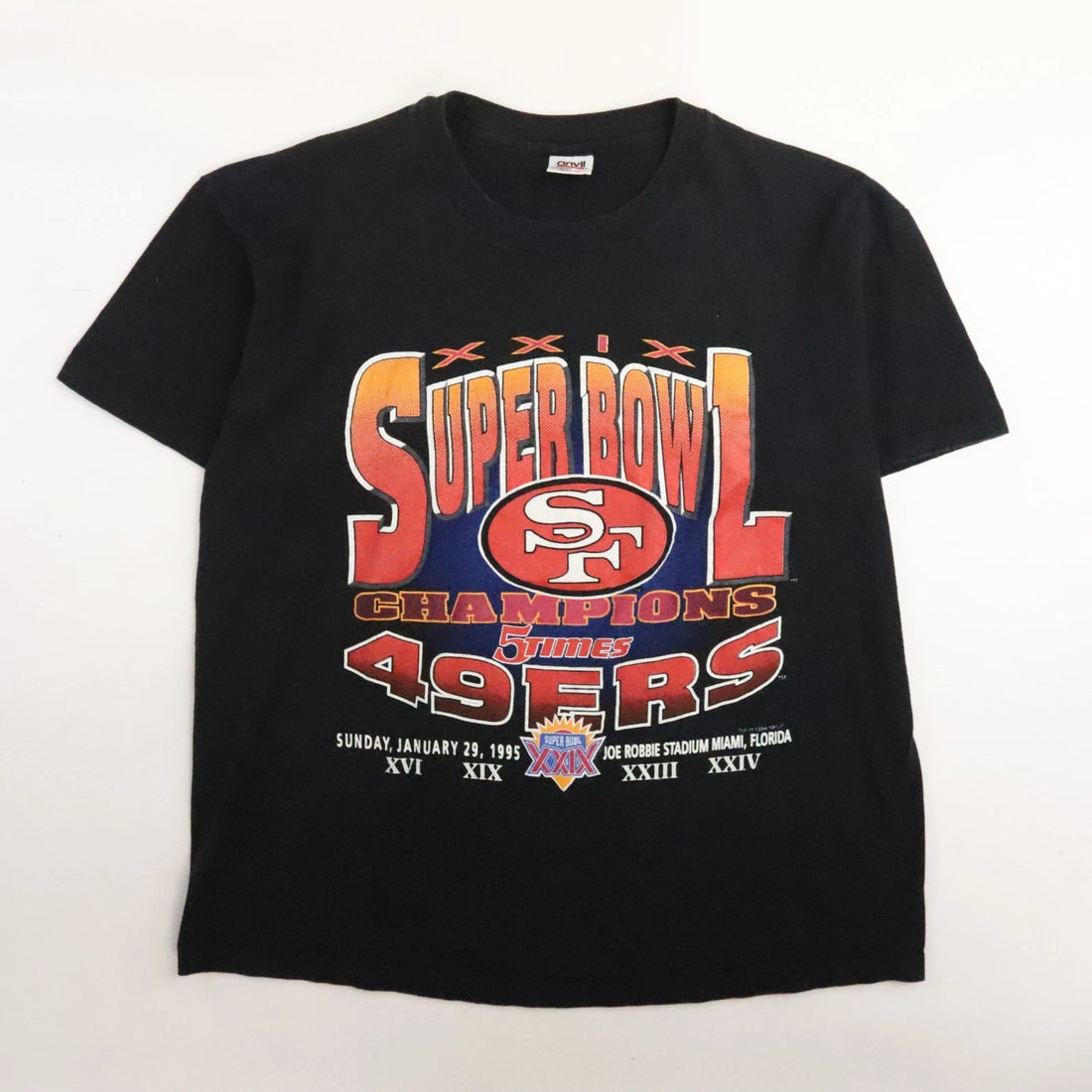 Vintage San Francisco 49ers Super Bowl XXIX T-Shirt Size XL 90s NFL