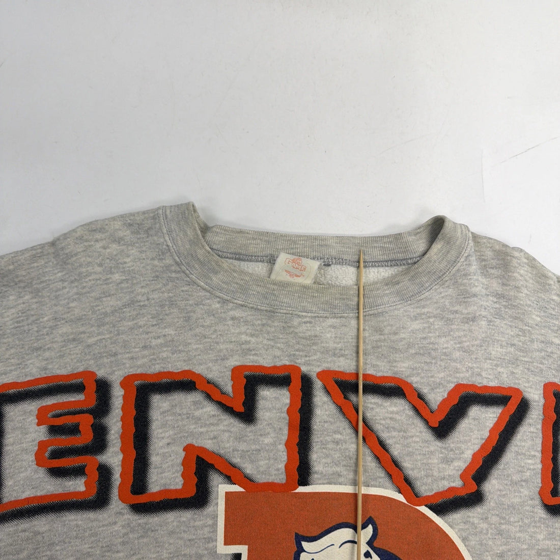 Vintage Denver Broncos Spell Out Sweatshirt Crewneck Size XL Cliff Engle 90s NFL