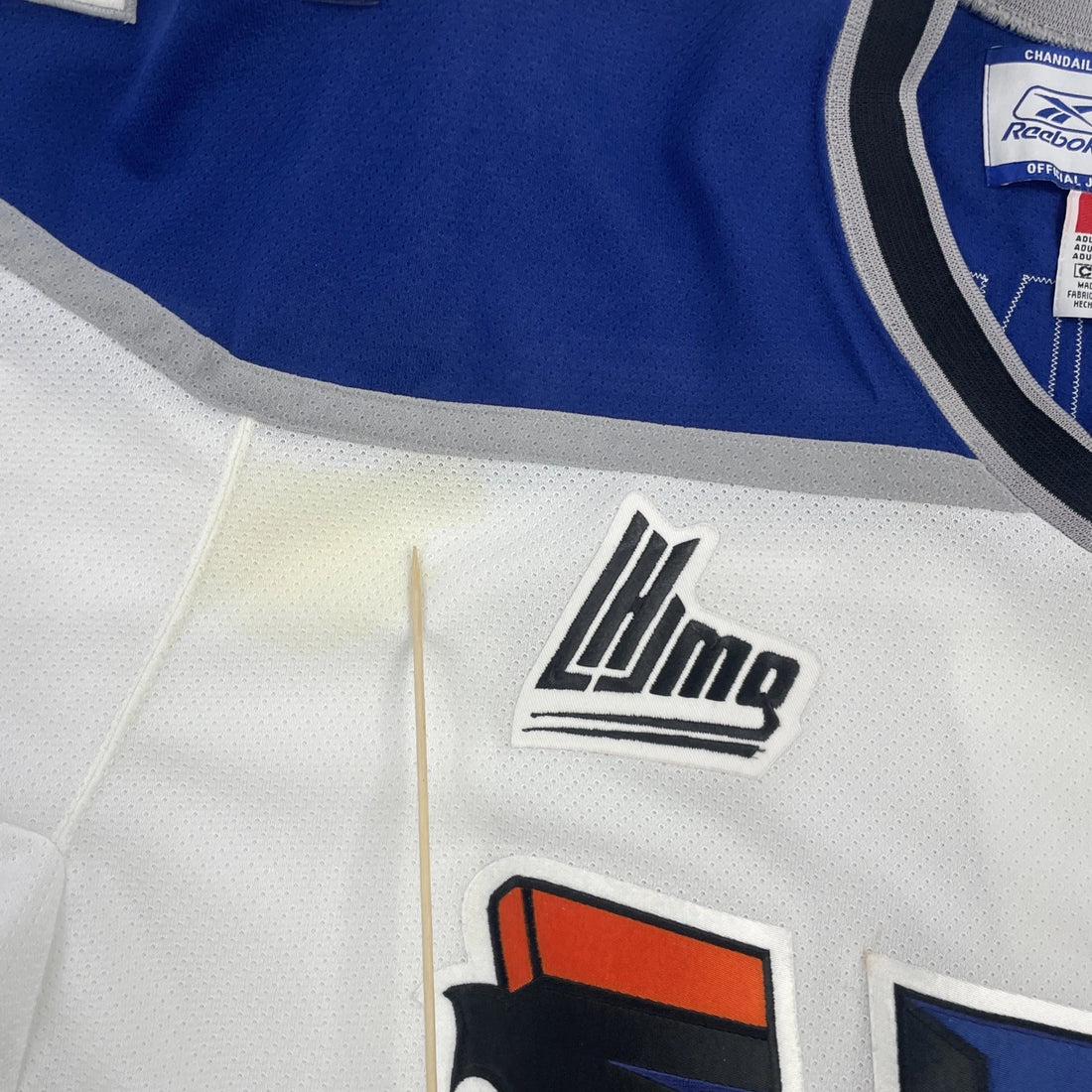 Lewiston Maineiacs Eric Gelinas Jersey Large Fifth Anniversary 2007 LCH QMJHL