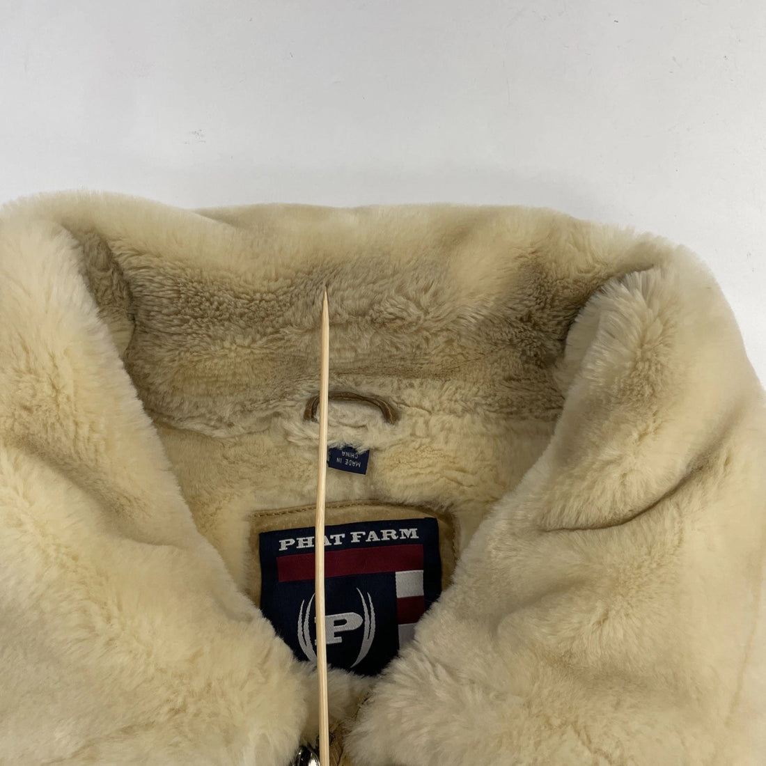 Vintage Phat Farm Suede Coat Jacket Size 6XL Faux Fur Y2K