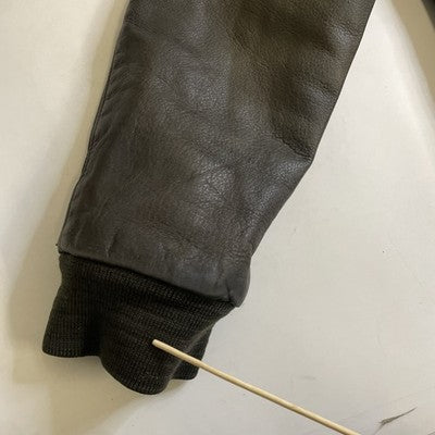 Vintage Alfred Leather Bomber Jacket Size Large