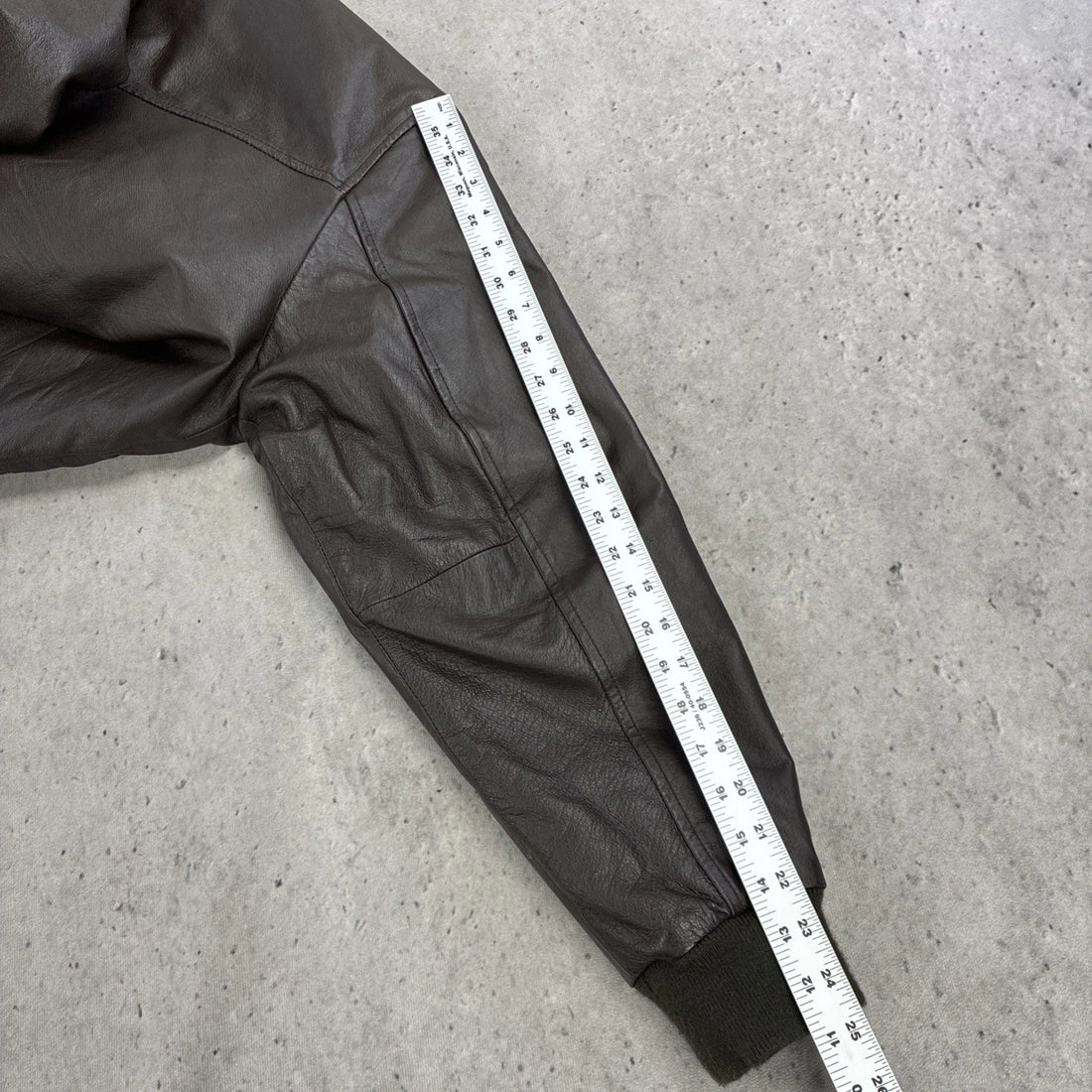 Original Outerwear Sherpa Collar Leather Bomber Jacket Size Large