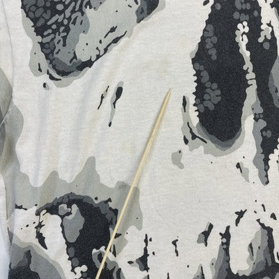 Vintage Skull Skeleton Liquid Blue T-Shirt XL Chris Pinkerton AOP 1992 90s