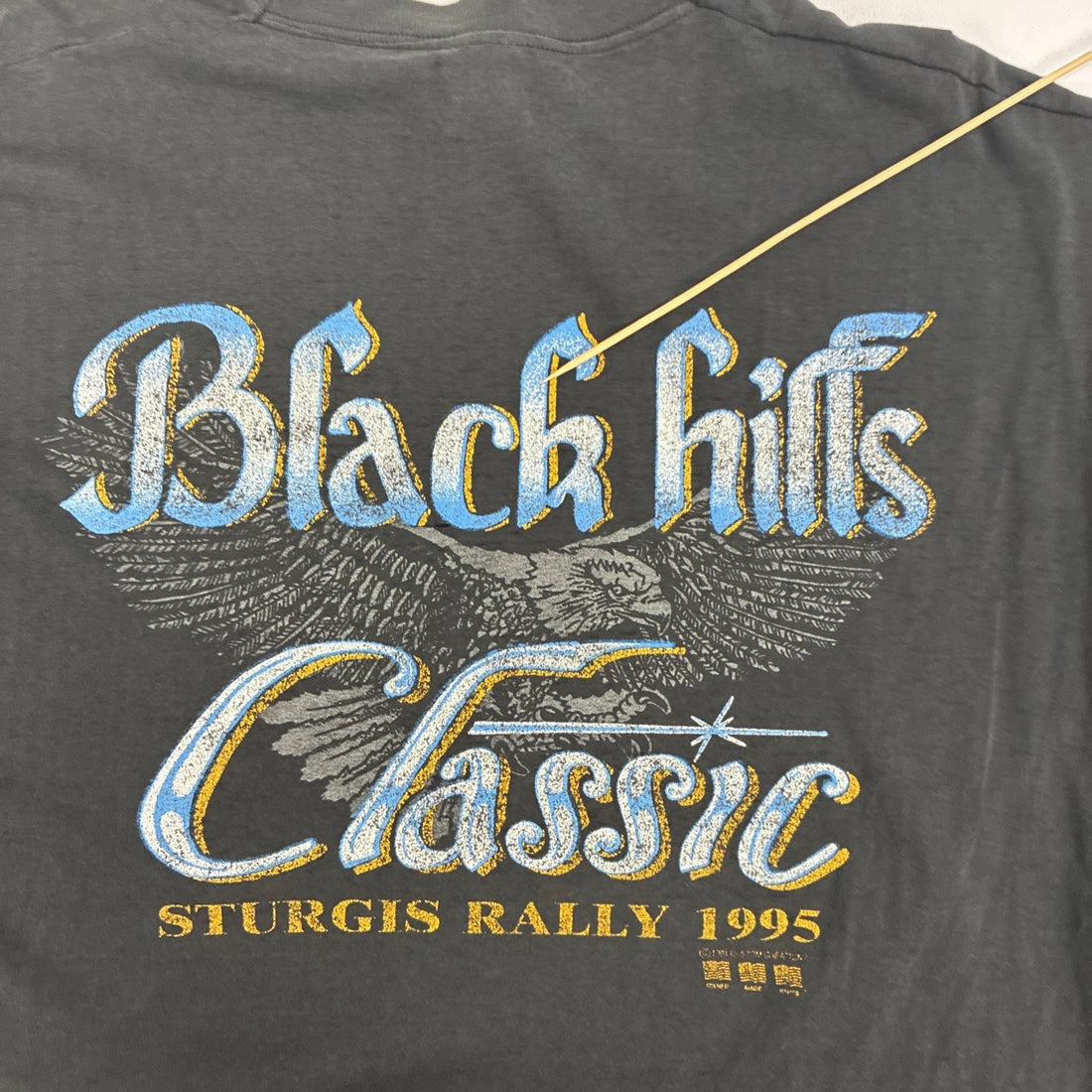 Vintage Sturgis Rally Black Hills Classic Eagle T-Shirt Size XL 1995 90s