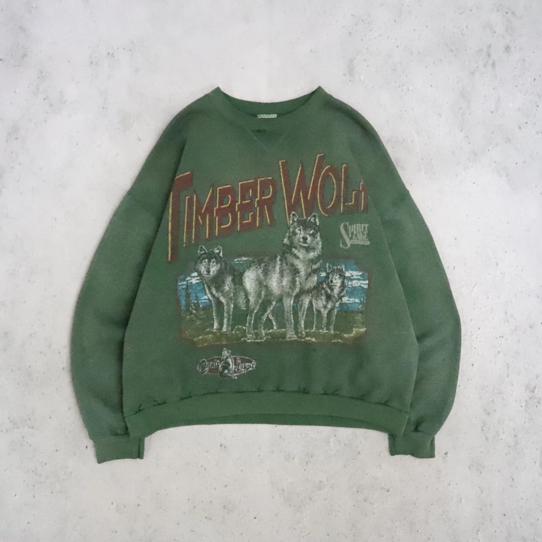 Vintage Timberwolf Spirit Lake Crewneck Sweatshirt Size XL