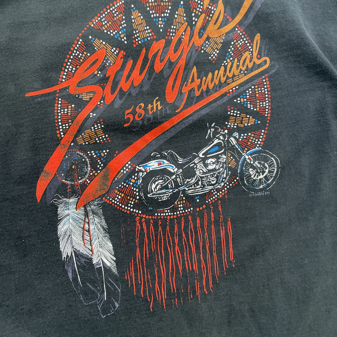 Vintage Sturgis Black Hills Rally God Wizard T-Shirt Size XL 1998 90s