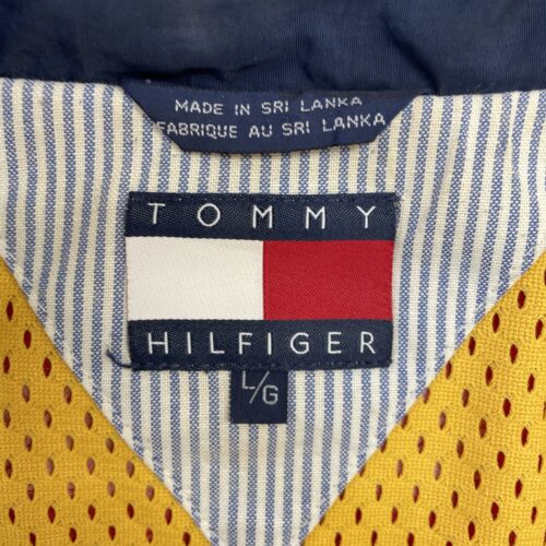 Vintage Tommy Hilfiger Windbreaker Light Jacket Size Large Red