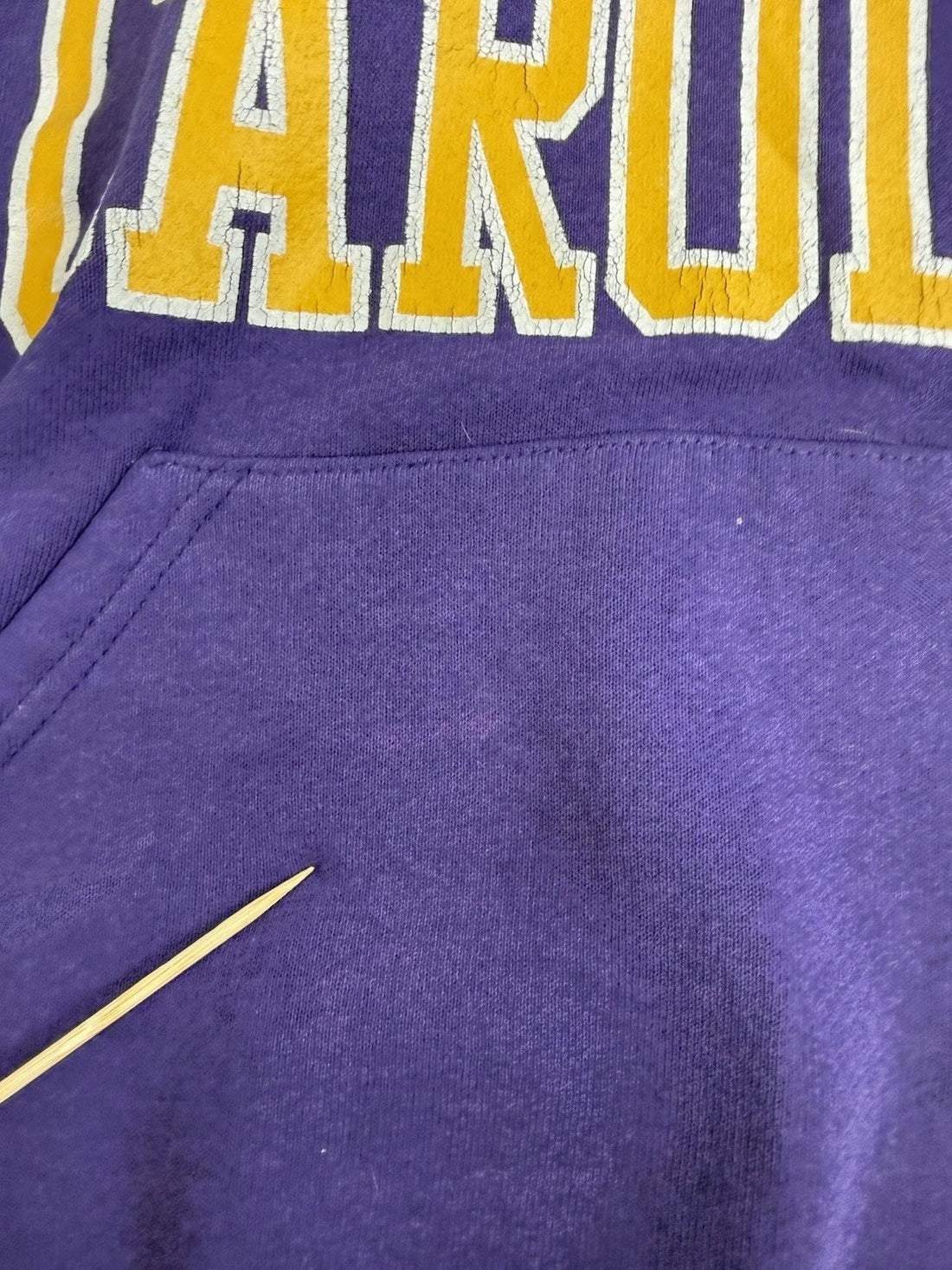 Vintage East Carolina Russell Athletic Sweatshirt Hoodie Size Medium Purple