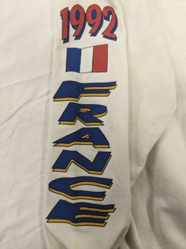 Vintage Canadian Figure Skating Association France Sweatshirt Large 1992 90s