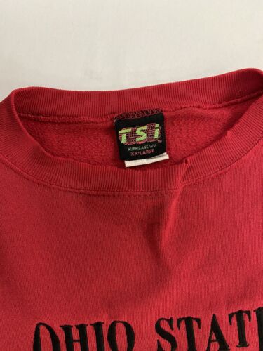 Vintage Ohio State Buckeyes Sweatshirt Crewneck Size 2XL Red NCAA