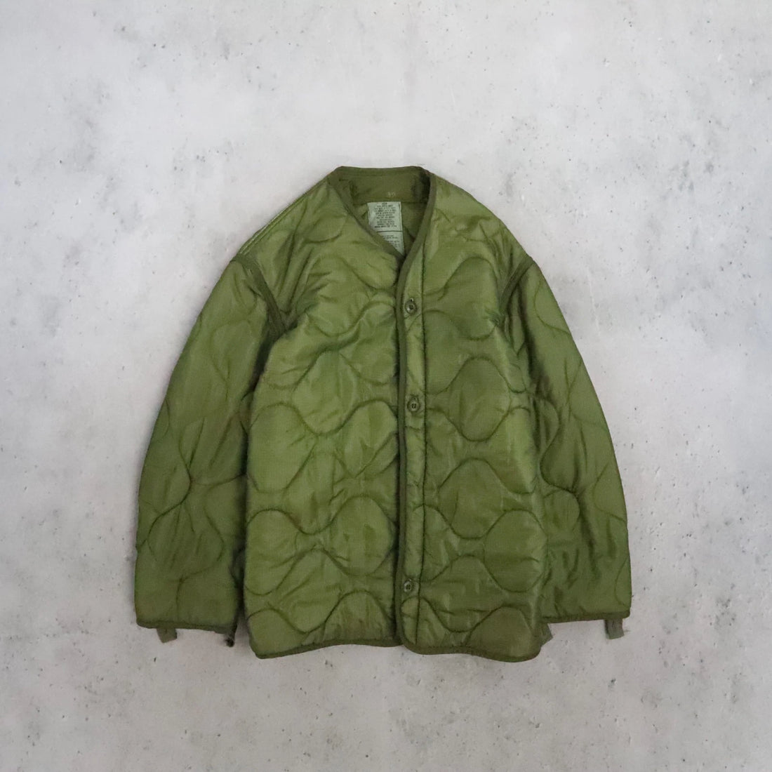 Army Military Quilted Cold Weather Coat Jacket Liner Size Medium