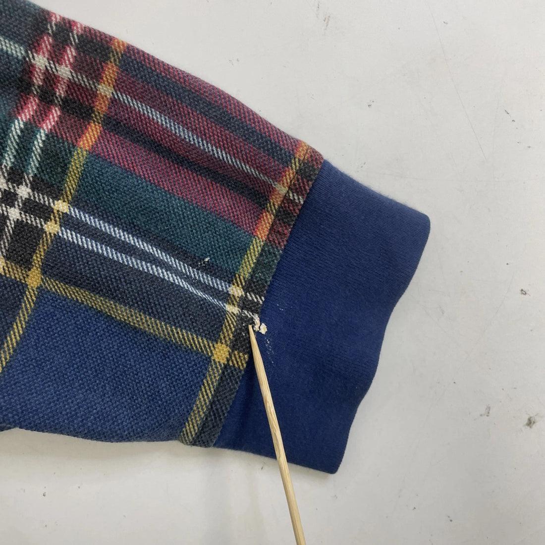 Vintage Lands' End Rugby Shirt Size Large Plaid