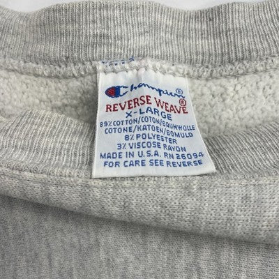 Vintage Tri Delts Iowa Champion Reverse Weave Crewneck Sweatshirt Size XL 90s