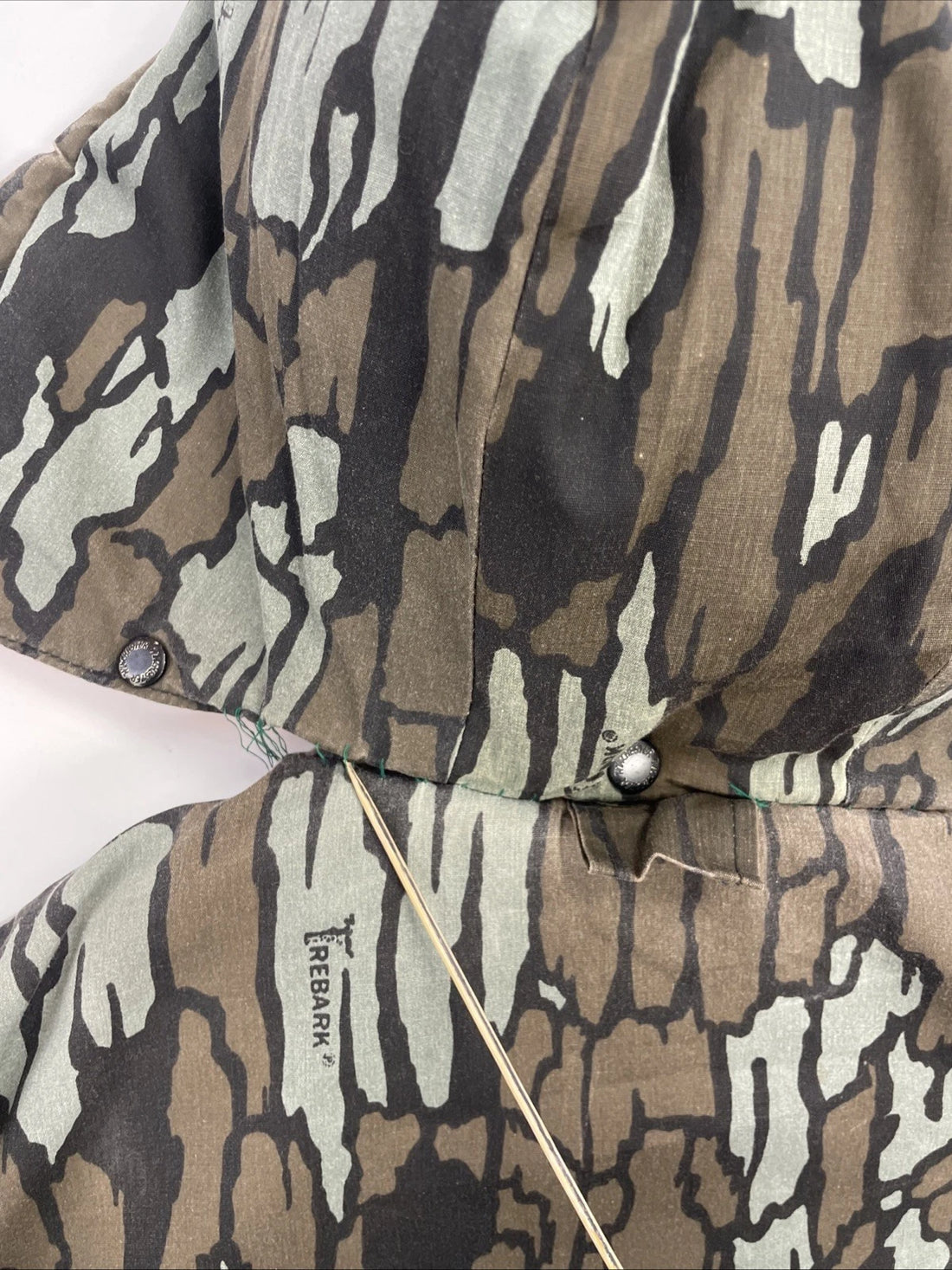 Vintage Winchester Rebark Camo Hunting Jacket Size Large Reversible