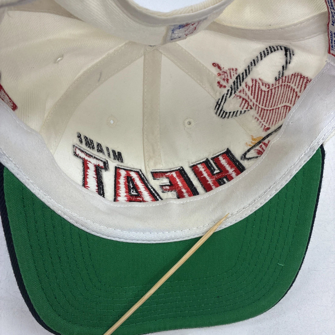 Vintage Miami Heat Shadow Wool Sports Specialties Snapback Hat OSFA NBA