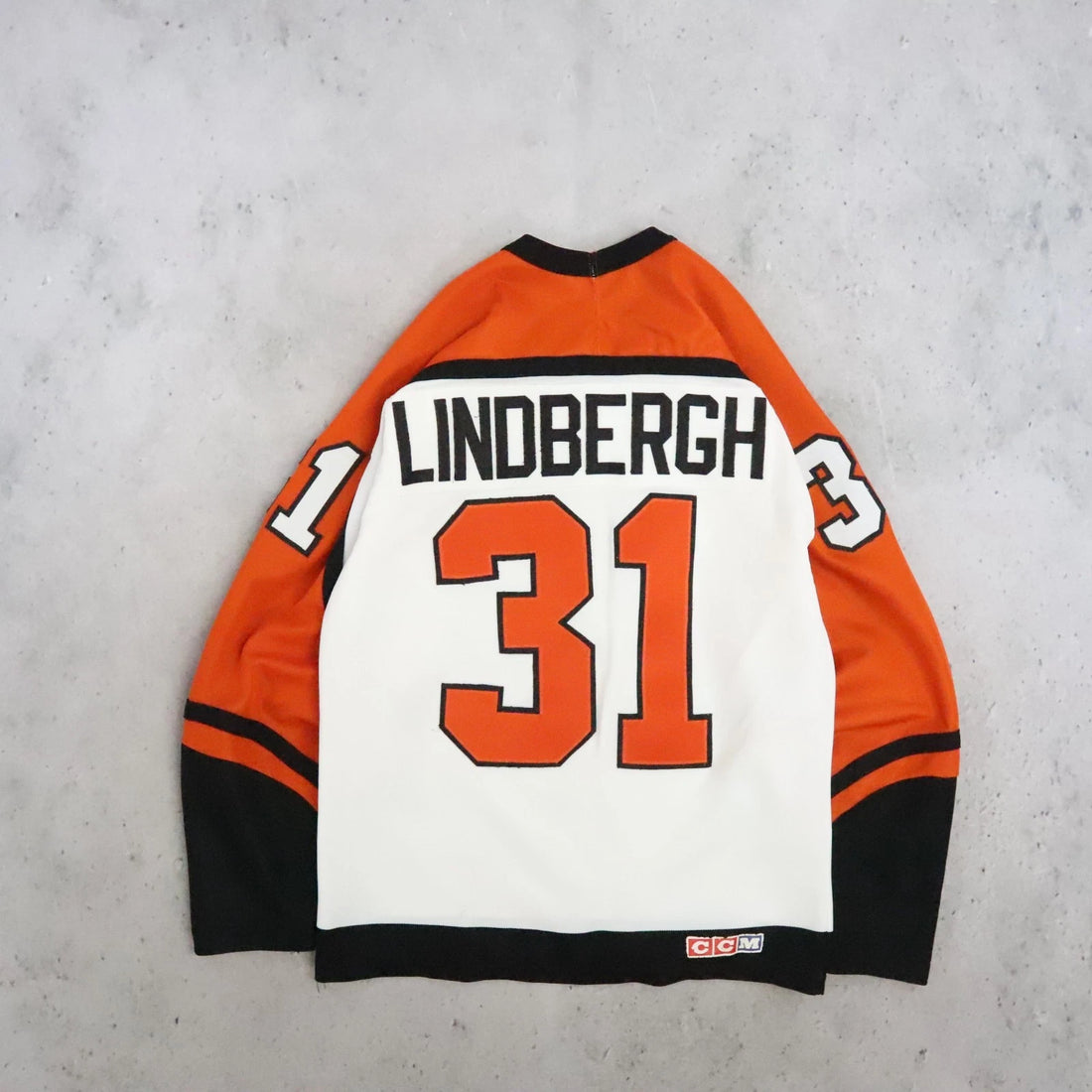 Vintage Philadelphia Flyers Pelle Lindbergh CCM Jersey Size Small NHL