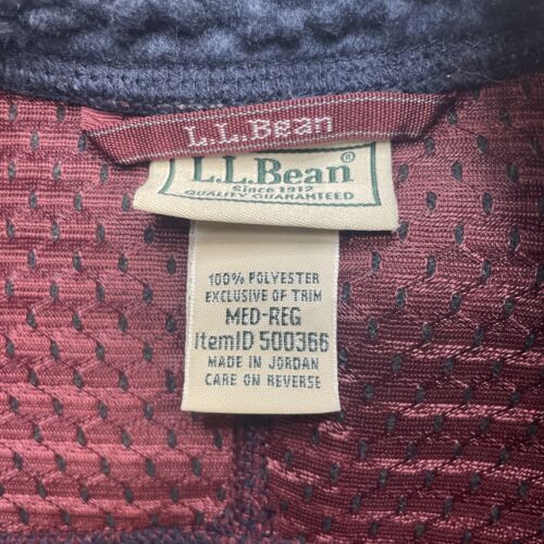 L.L. Bean Deep Pile Fleece Jacket Size Medium Blue