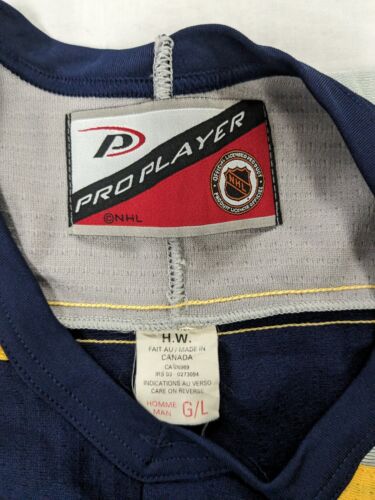 Vintage Nashville Predators Pro Player Hockey Jersey Size Large Blue 90s NHL