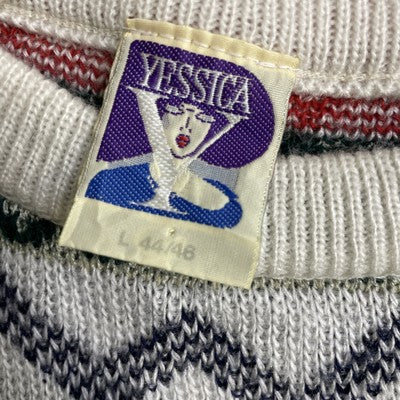 Vintage Yessica Fair Isle Crewneck Sweater Size Large