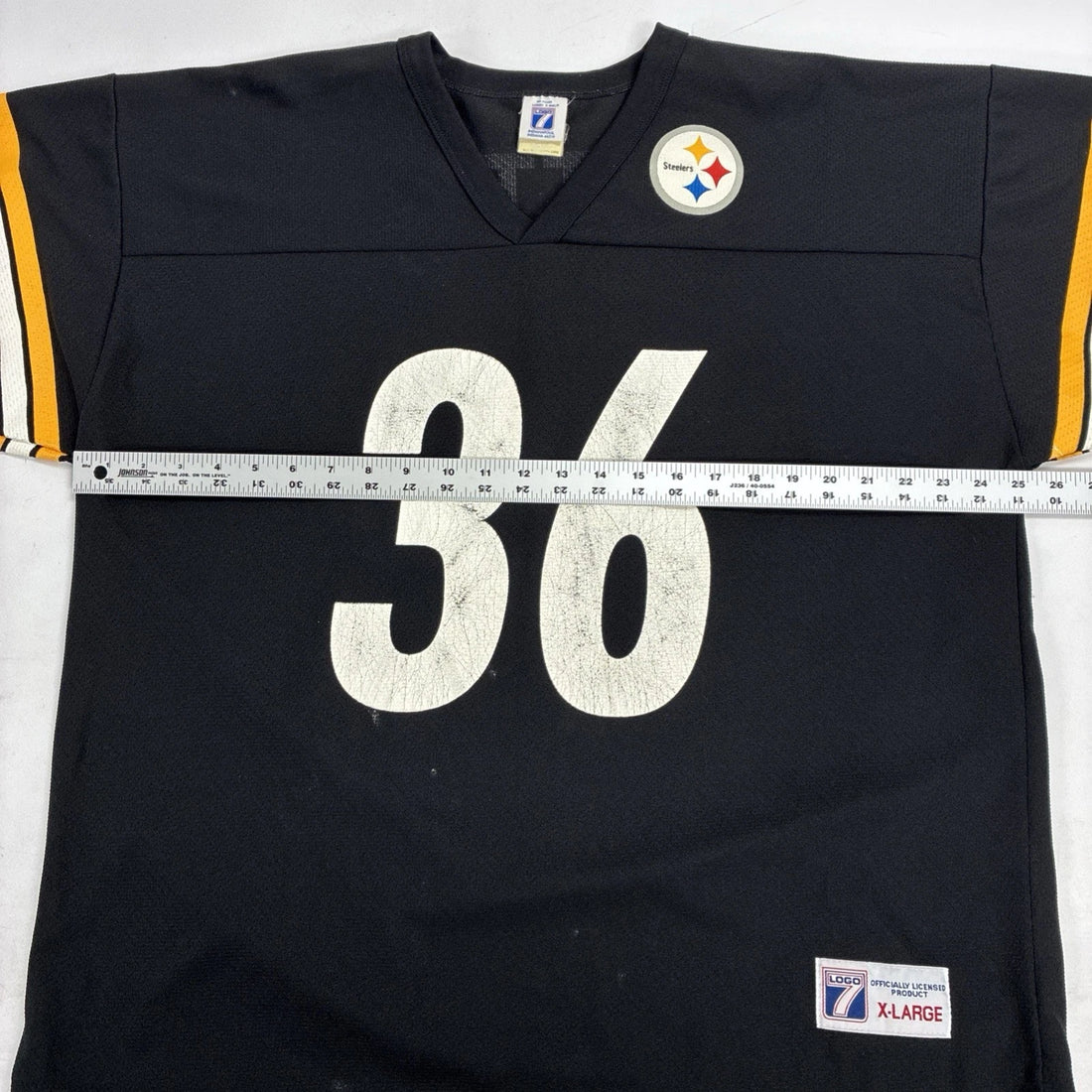 Vintage Pittsburgh Steelers Jerome Bettis Logo 7 Jersey Size XL NFL