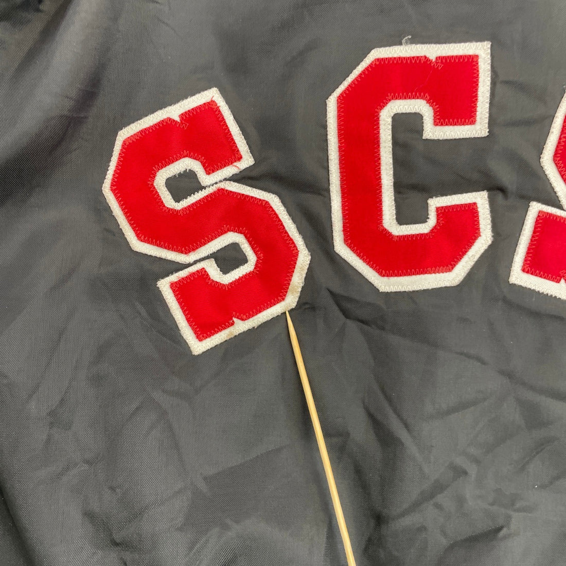 Vintage SCSU Bomber Jacket Size Large Black