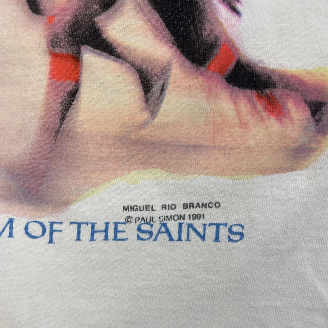Vintage Paul Simon The Rhythm Of The Saints T-Shirt Size Medium 1991 90s