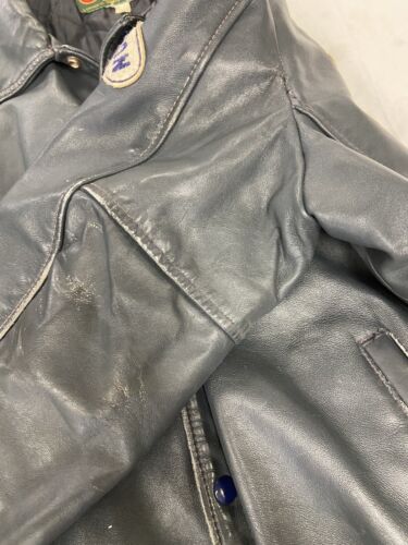 Vintage Fanshawe College Engineering Leather Varsity Jacket Size 44 90s