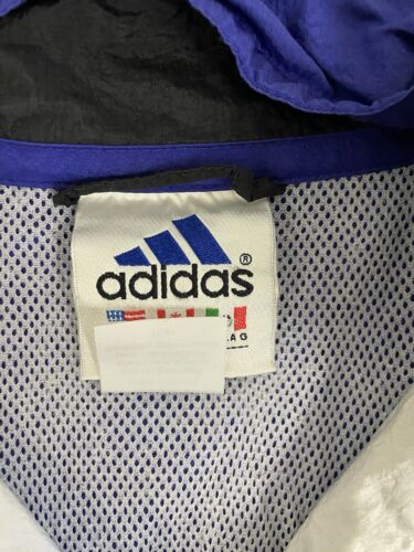 Vintage Adidas Windbreaker Light Jacket Size Large