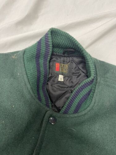 Vintage Oxford University Wool Varsity Bomber Jacket Size Medium
