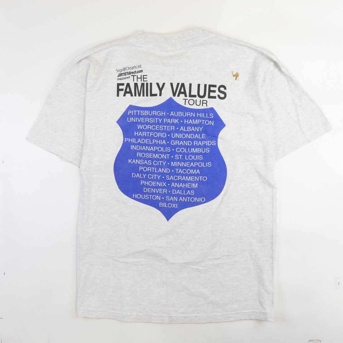 Vintage Family Values Tour See The Cop A Feel T-Shirt Size XL 1999 90s