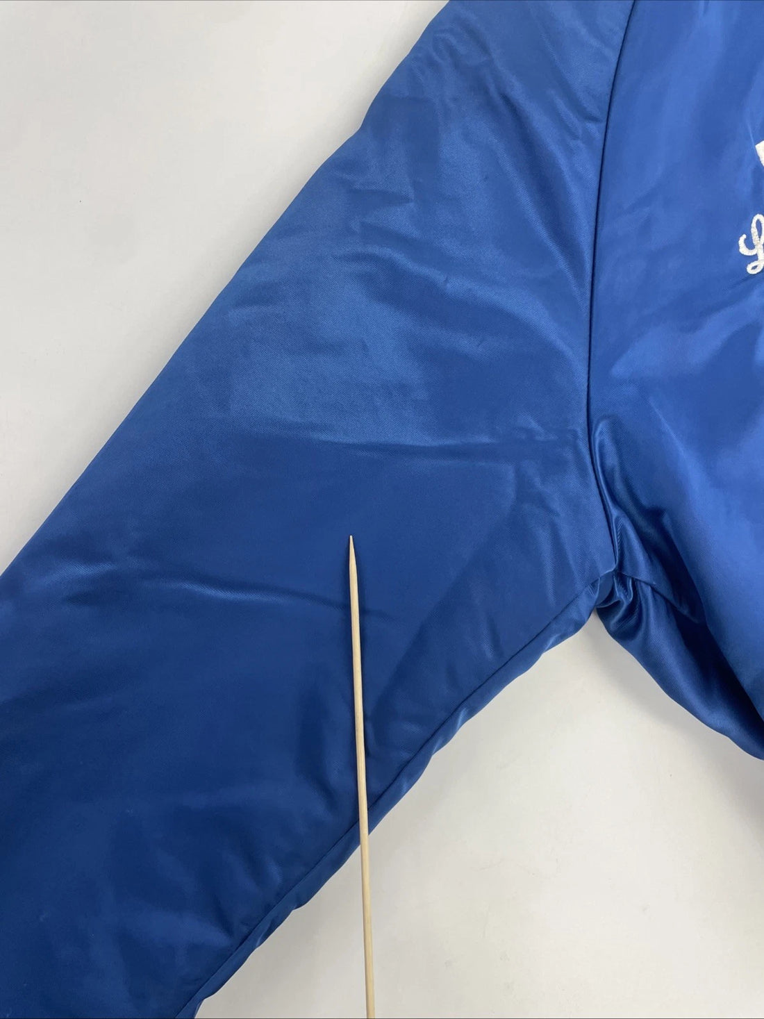 Vintage New York Giants Lawrence Taylor Chalk Line Satin Bomber Jacket Small NFL