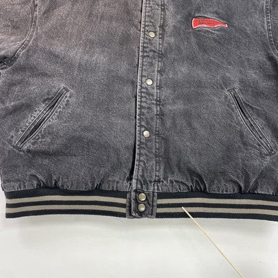 Vintage Coca Cola It's What's Inside That Counts Denim Bomber Jacket XL Coke