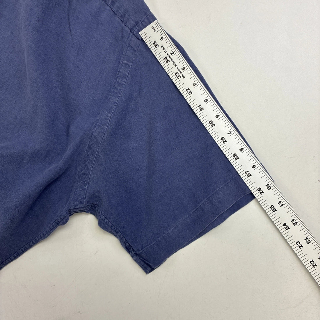 Vintage Ralph Lauren Short Sleeve Button Up Shirt Large Blue