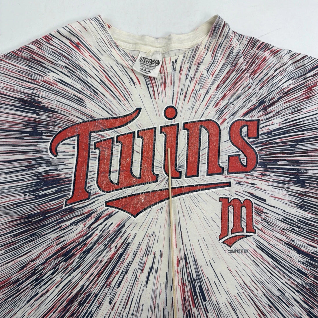 Vintage Minnesota Twins T-Shirt Size XL All Over Print AOP MLB