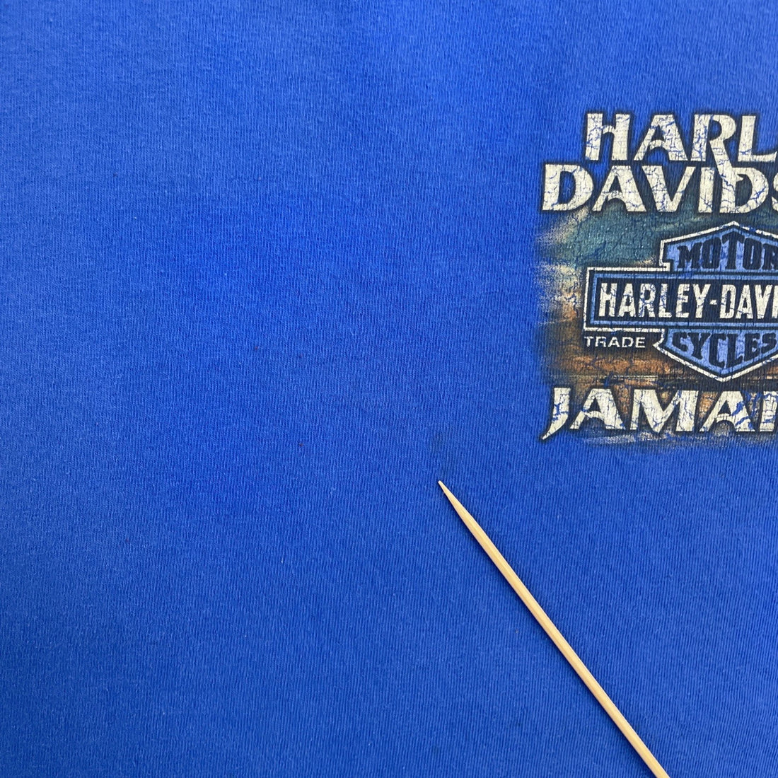 Harley Davidson Jamaica Long Sleeve T-Shirt Size Large Blue