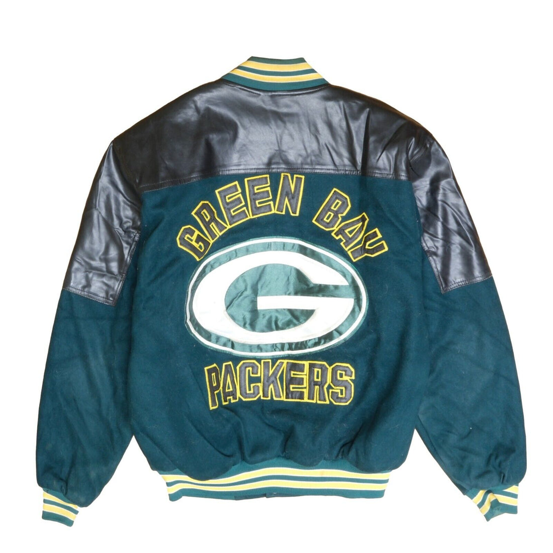 Vintage 1990s Green Bay Packers NFL Varsity Bomber Jacket / 