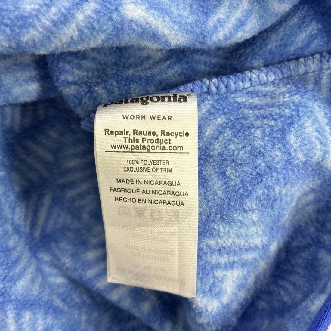 Patagonia Snowflake Synchilla Snap T Fleece Jacket Womens Size Large