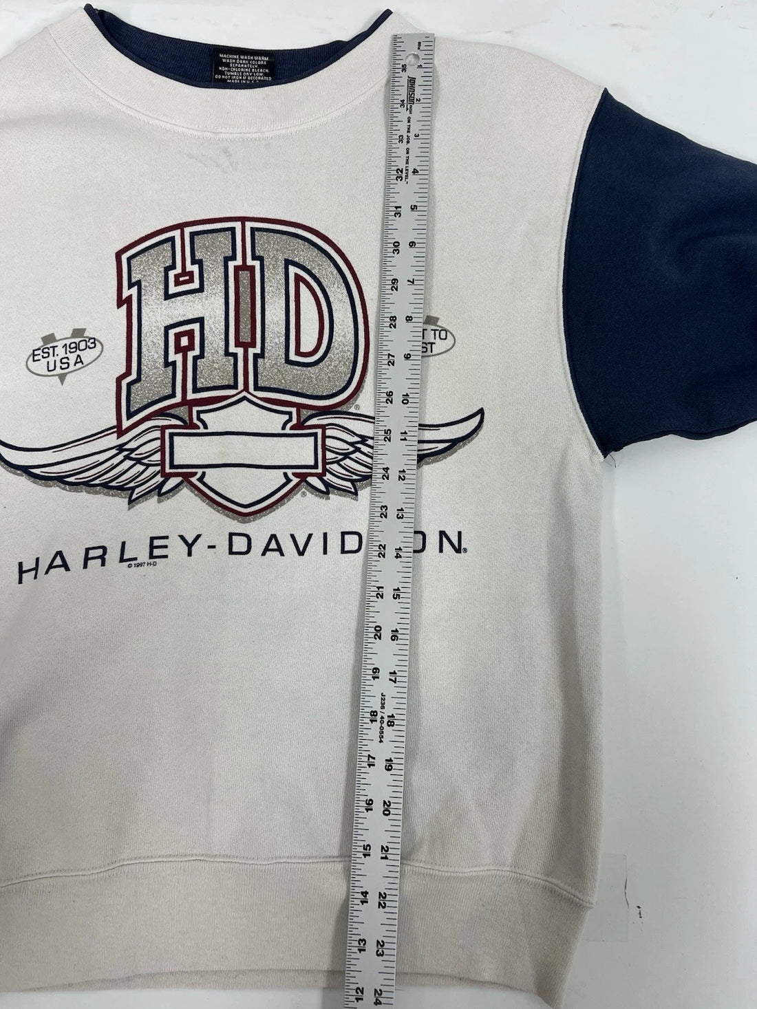 Vintage Harley Davidson Freedom Eagle Crewneck Sweatshirt Size Medium 1997 90s