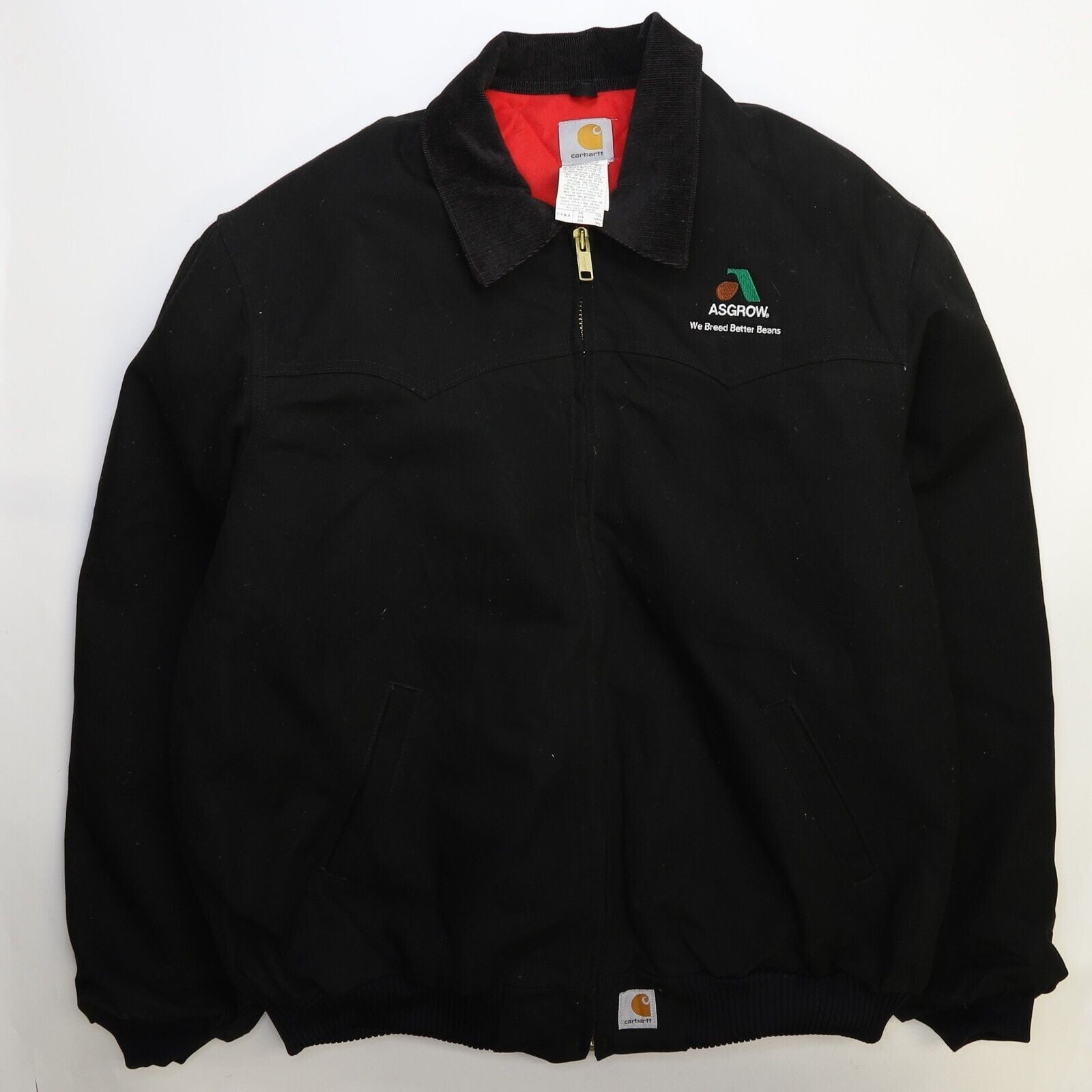 ★Carhartt Santa Fe Jacket M寸★USA J13 BLK Vintage Carhartt Canvas Santa Fe Western Work Jacket Size