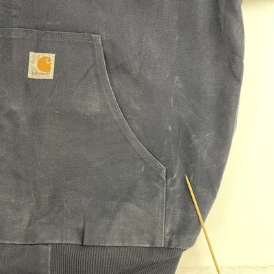 Carhartt Canvas Active Bomber Work Jacket Size Large Blue UPS