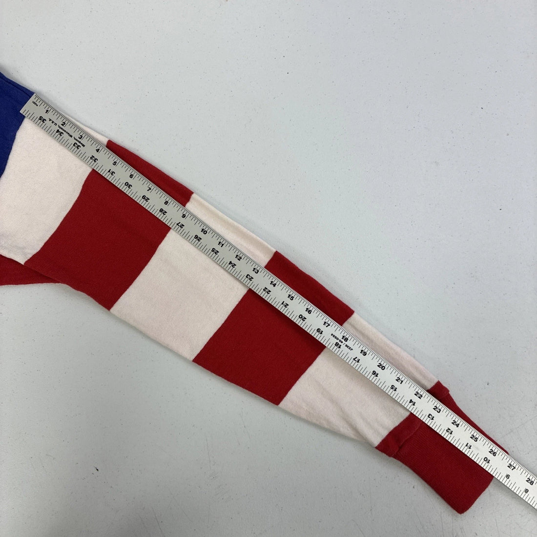 Vintage Dehen America USA Flag Rugby Shirt Size Medium
