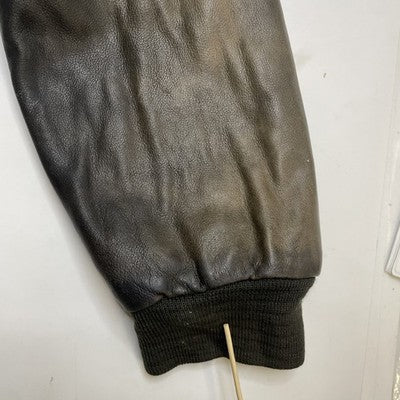 Vintage Alfred Leather Bomber Jacket Size Large