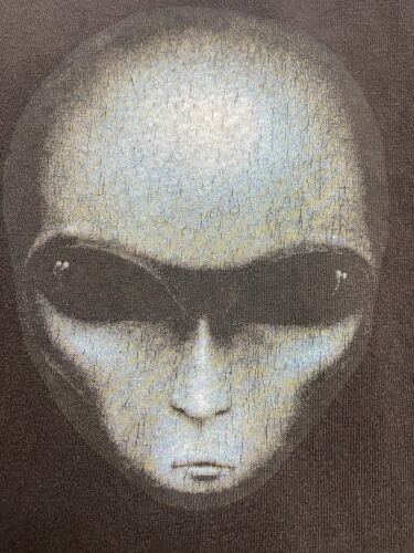 Vintage Alien Alienated Eye Dye T-Shirt Size Large 1995 90s