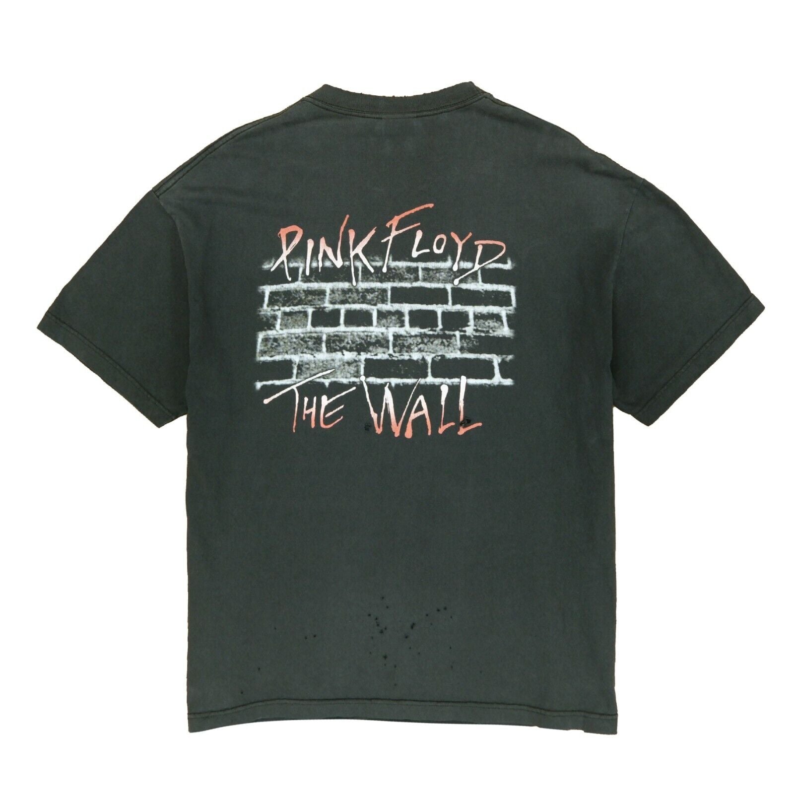 Vintage Pink Floyd The Wall T-Shirt Size XL Black Band Tee 2001 Y2K