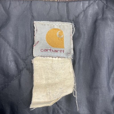 Vintage Carhartt Canvas Work Jacket Large Tall Brown J22
