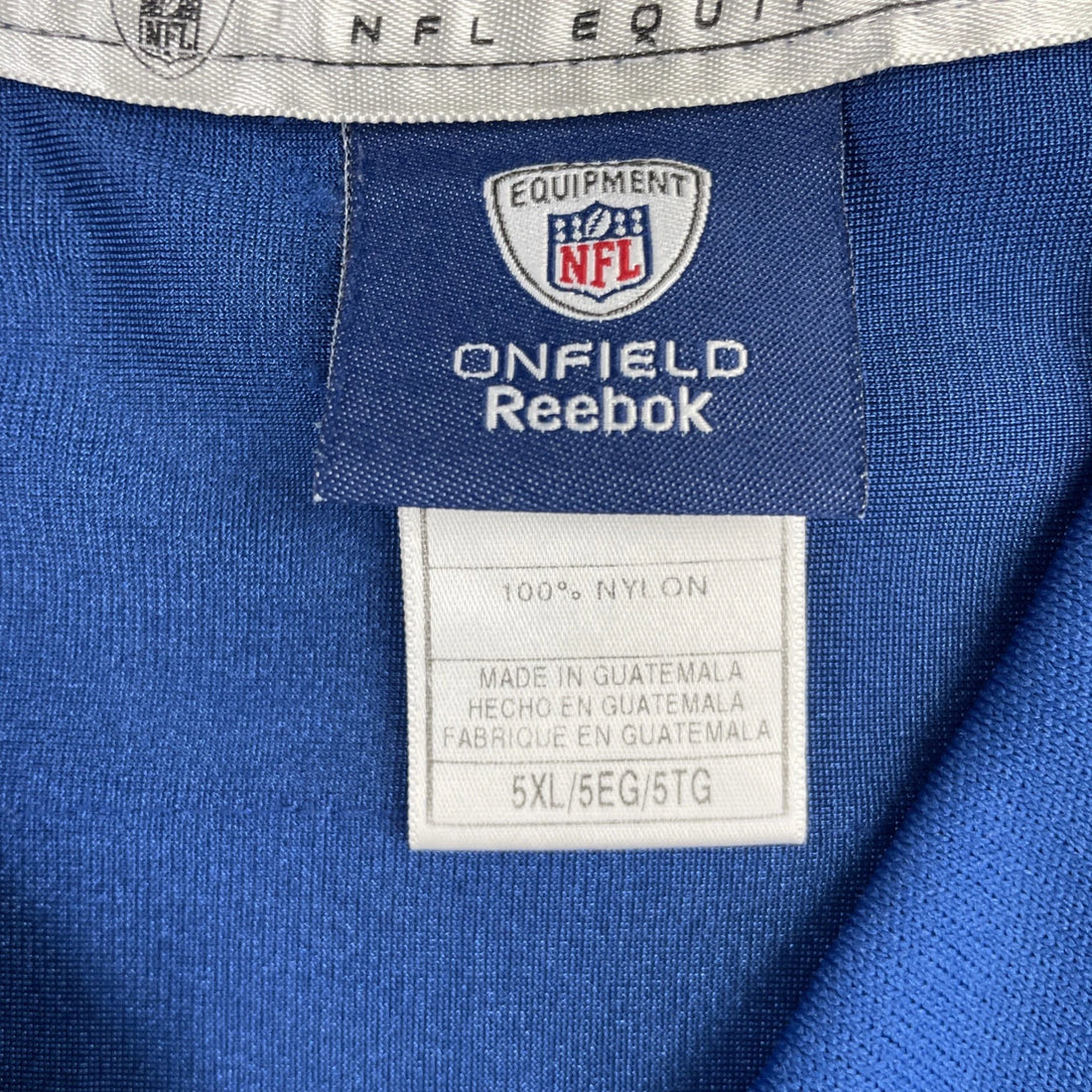 Vintage Indianapolis Colts Jeff Saturday Reebok Jersey Size 5XL NFL