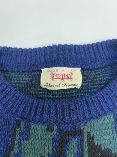 Vintage Sisley Pullover Sweater Size Medium Made In Italy